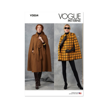Naaipatroon Vogue 2054 Dames Cape, maat XS-XXL Dui/En/Fr