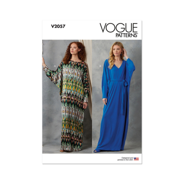Patron Vogue 2057 caftan femme, version papier, taille XS-XXL en français