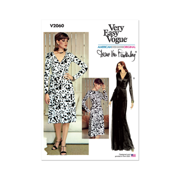 Naaipatroon Vogue 2060 Dames Jurk, maat 44-52 Dui/En/Fr