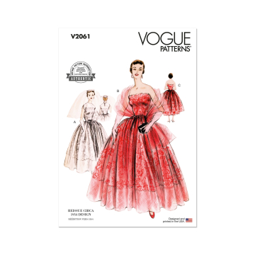 Naaipatroon Vogue 2061 Dames Jurk, maat 34-42 Dui/En/Fr