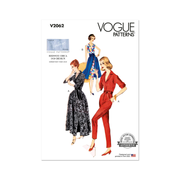 Naaipatroon Vogue 2062 Dames Slack Suit en Rok, maat 34-42 Dui/En/Fr
