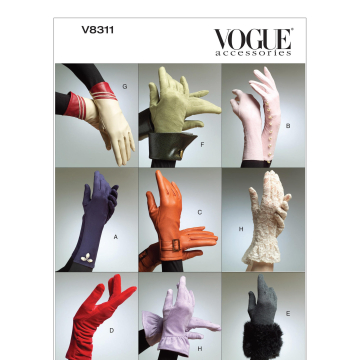 Patron Vogue 8311 gants femme, en français