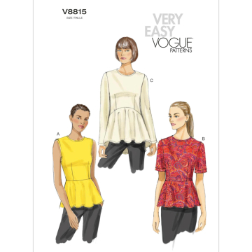 Pattern Vogue 8815 Top, Dui/En/Fr