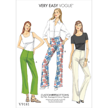 Pattern Vogue 9181 Pantalon, Dui/En/Fr