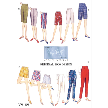 Pattern Vogue 9189 Pantalon, Dui/En/Fr