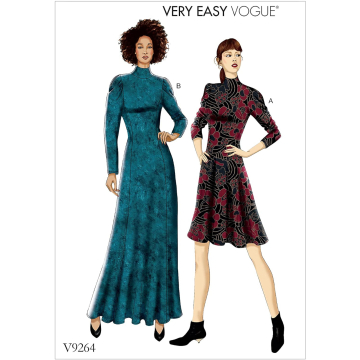 Patron Vogue 9264 robe taille 32-40, en français
