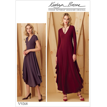 Patron Vogue 9268 robe, taille unique, en français