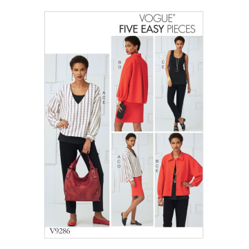 Naaipatroon Vogue 9386 combinatie, maat  32-40, Dui/En/Fr