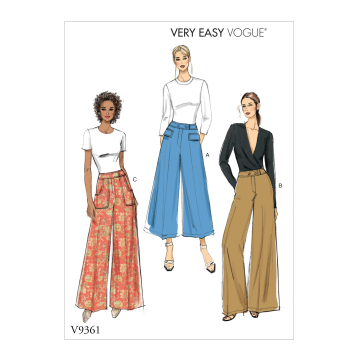 Naaipatroon Vogue 9361 broek, maat 32-40, Dui/En/Fr
