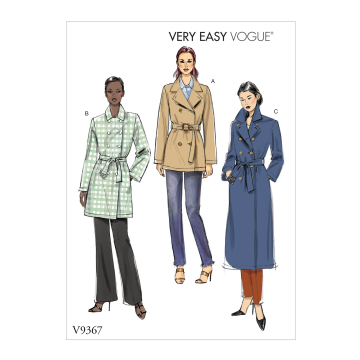 Patron Vogue 9367 manteau, taille 42-50, en français