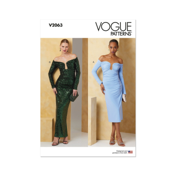 Sewing pattern Vogue Dress Ladies 2063 Size 44-52, En/Ger/Fr