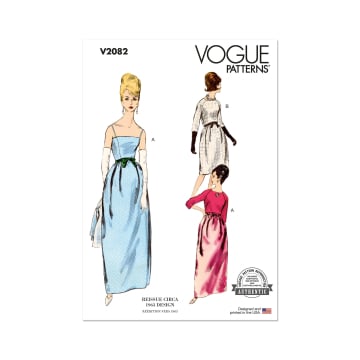 Sewing pattern Vogue V2082 Misses' Dress and Bolero Size 34-42, Eng/Ger/Fr