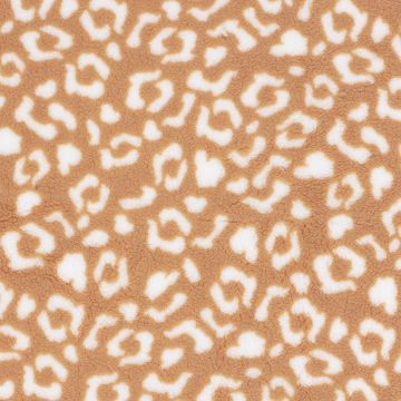 Sherpa Fleece Big Leo Dots, caramel