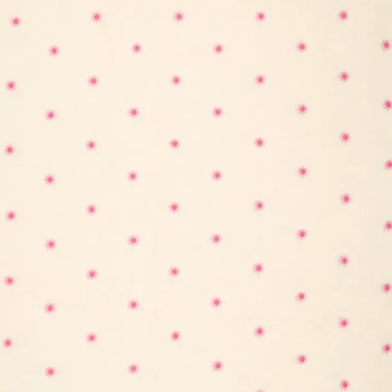 Lightweight Sherpa fleece with embroidery Camilla, cream