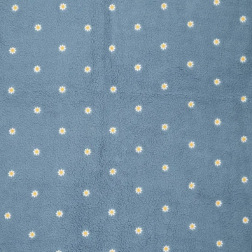 Lightweight Sherpa fleece with embroidery Camilla, denim blue