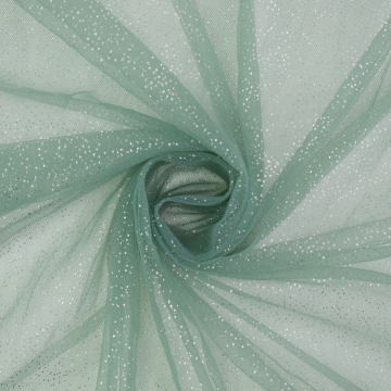 Soft tule glitter, oudgroen