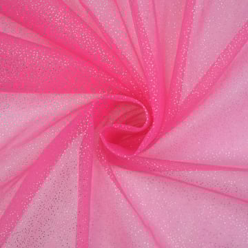Soft tule glitter, lichtfuchsia