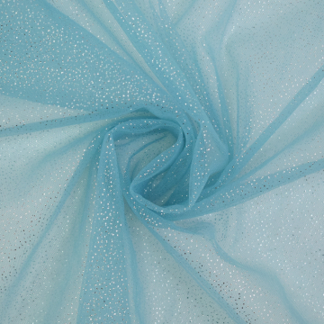 Soft tule glitter, turquoise