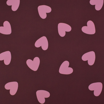 Softshell hartjes, wijnrood