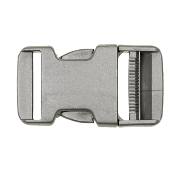 Fermoir clip plastique 30mm boucle Bouclip, gris