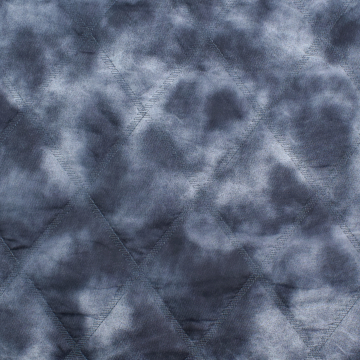 Doorgestikte stof Clouds, blauwgrijs
