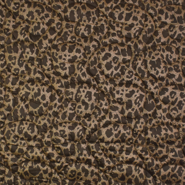 Steppstoff Leo Hearts, braun