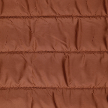 Doorgestikte stof Stripes, terracotta