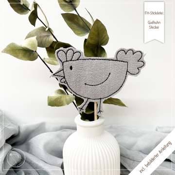 Fichier modèle broderie Poule Beemybear