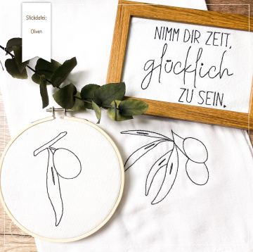Fichier modèle broderie Olives Beemybear