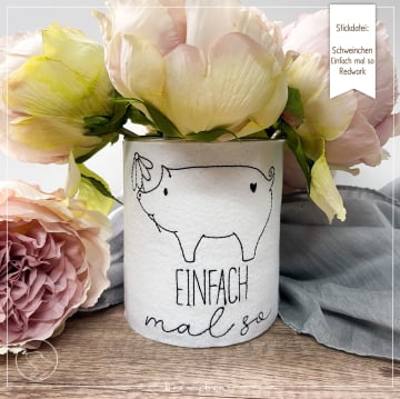 Fichier modèle broderie Cochon Beemybear