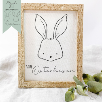 Fichier modèle broderie Le lapin de Pâques Beemybear