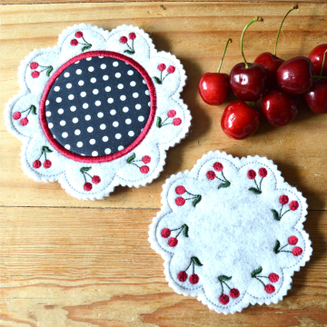 Fichier modèle broderie Sous-verres Fadenstark