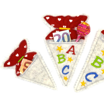 Fichier modèle broderie Pochette surprise rentrée d’école Fadenstark