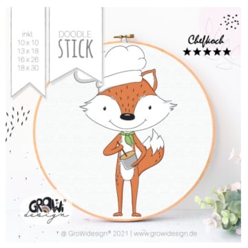 Borduurbestand GroWiDesign Chefkoch Fuchs, Duits