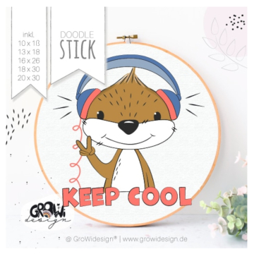 Borduurbestand GroWiDesign Cool Otti, Duits