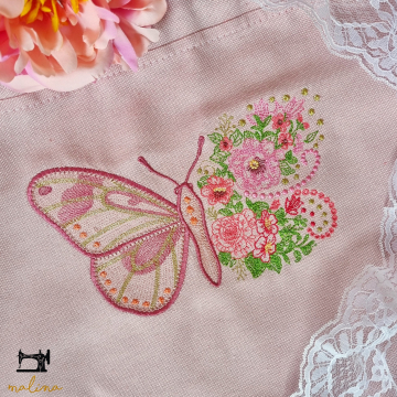 Stickdatei MaLiNa Schmetterling Lillybeth, german