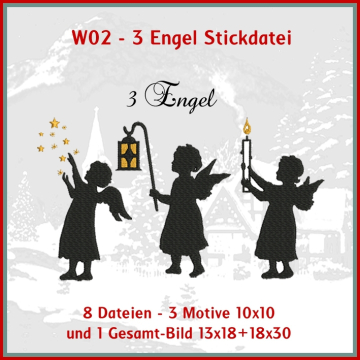 Stickdatei Rock Queen 3 Engel