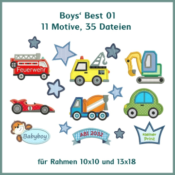 Stickdatei Rock Queen Boys' Best 1