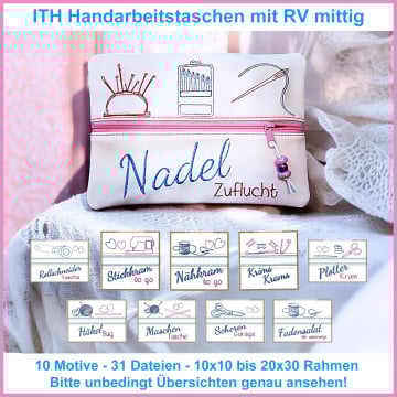 Stickdatei Rock Queen Handarbeitstaschen, german