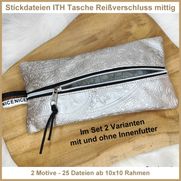 Stickdatei Rock Queen ITH Bag with Zipper Mitte, german