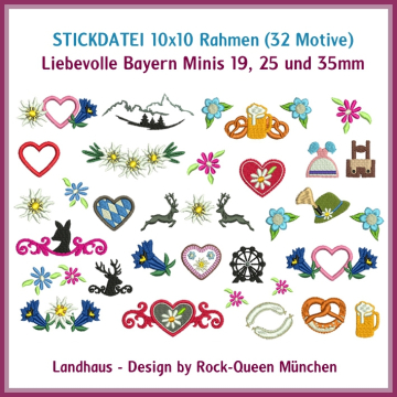 Borduurbestand Rock Queen Oktoberfest Minis