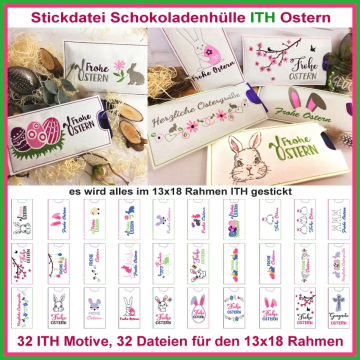 Stickdatei Rock Queen Schokohüllen Ostern