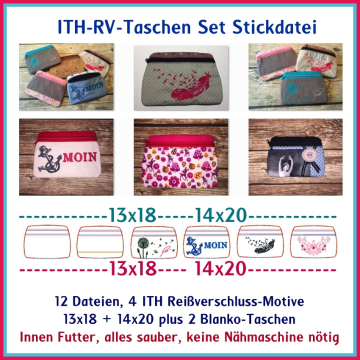 Stickdatei Rock Queen Taschen-Set 2
