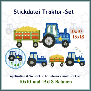 Stickdatei Rock Queen Traktor