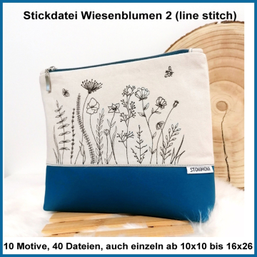 Stickdatei Rock Queen Wiesenblumen 2
