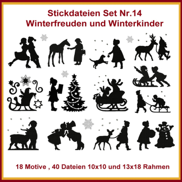 Stickdatei Rock Queen Winterfreuden und Winterkinder