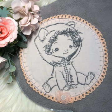 Stickdatei Stickzebra Baby Set, duits