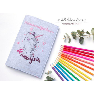 Stickdatei Stickzebra Einhorn be amazing, duits