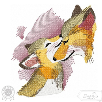Borduurbestand Stickzebra Fuchsliebe, Duits