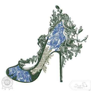 Borduurbestand Stickzebra high heel, Duits